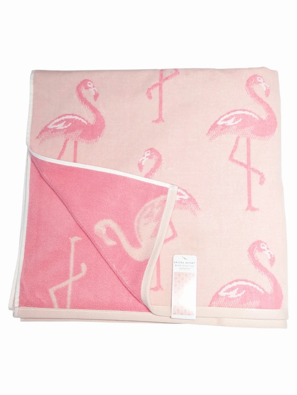 Ancora Resort Collection Cotton Pink Flamingo‎ Beach Towel 36x68 Quick Dry